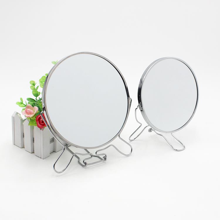 TP金属端庄型台式美容双面化妆镜 （4-8寸可定制）